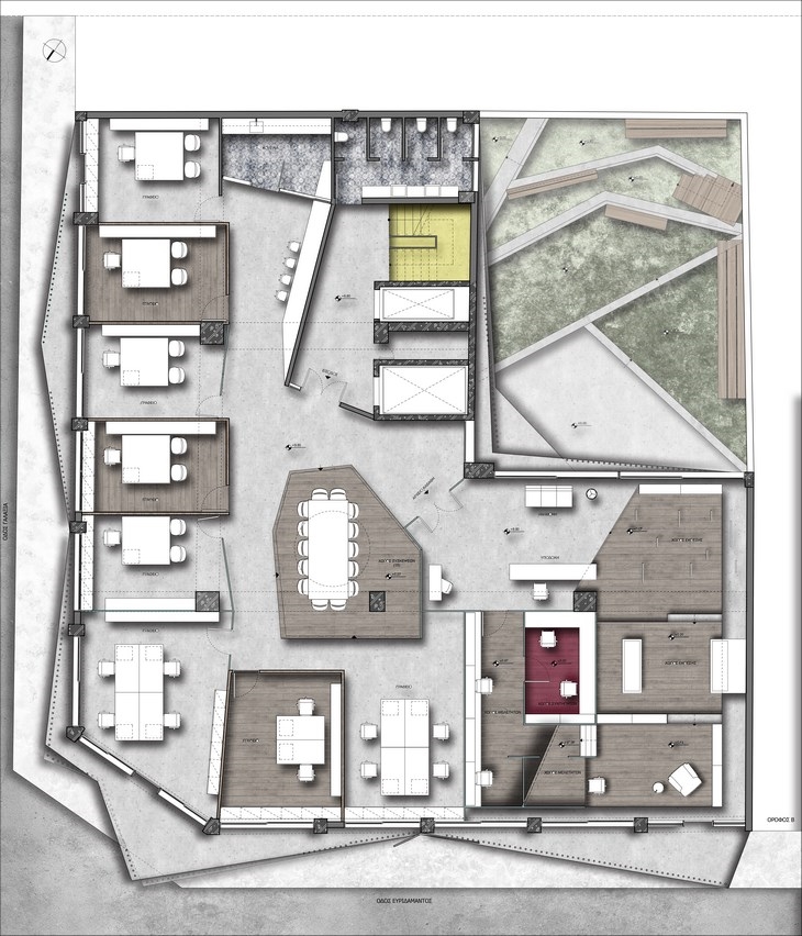 Archisearch - SGT Administrative Building Refurbisment / Space Lab Architecture / 2nd Floor Plan