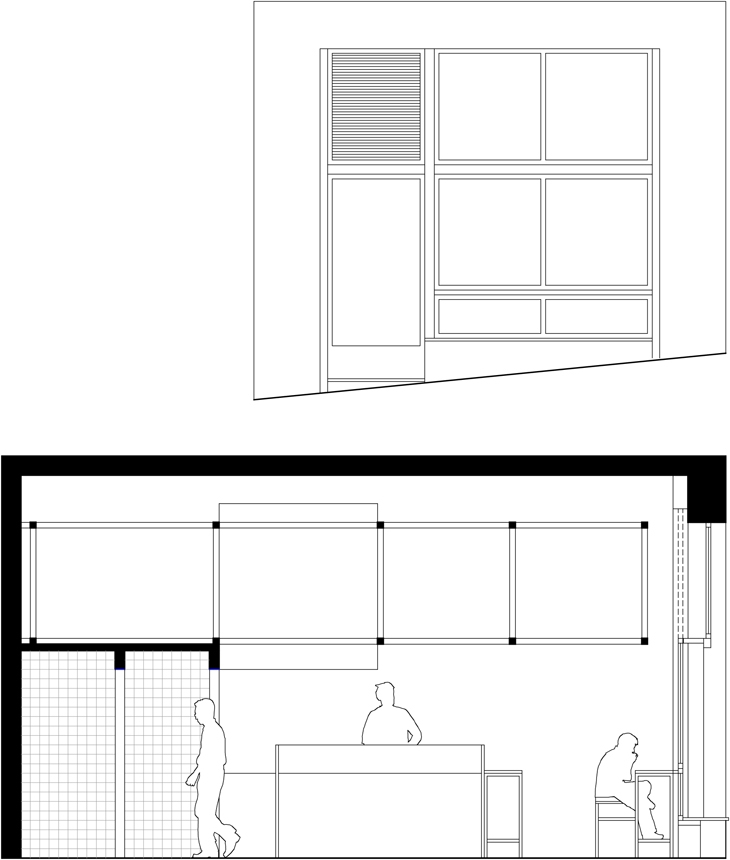 Archisearch - Baba Ghanoush Falafel Shop / Plaini and Karahalios Architects / Sections