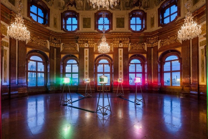 Archisearch - Five orientation lights, 1999 / The Winter Palace of Prince Eugene of Savoy, Vienna, 2015 / Photo: Andrers Sune Berg