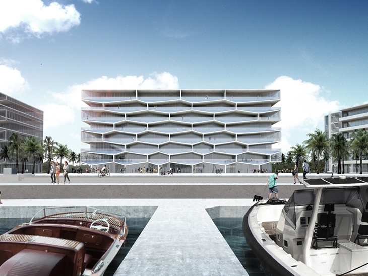 Archisearch BIG + HKS + MDA HAVE UNVEILED THE DESIGN FOR THE NEW HONEYCOMB BUILDING AND ITS ADJACENT PUBLIC PLAZA IN THE BAHAMAS