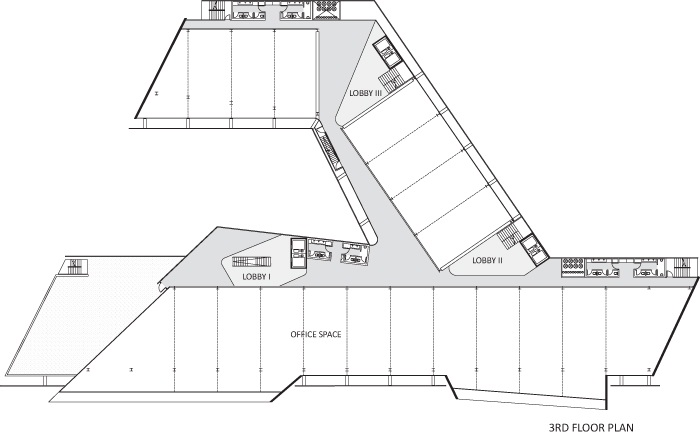 Archisearch - BIC 5  | κάτοψη 3ης στάθμης