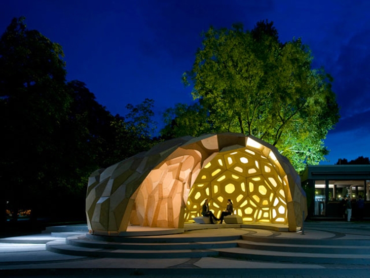 Archisearch BIONIC RESEARCH PAVILLION PART OF THE CURRENT NATURALIZING ARCHITECTURE EXHIBITION IN FRAC CENTER IN FRANCE