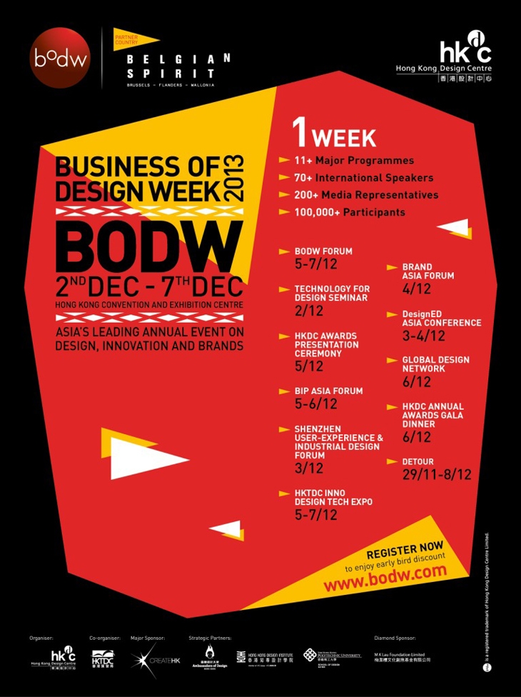 Archisearch THE ''BELGIAN SPIRIT'' COMES TO BUSINESS OF DESIGN WEEK ANNUAL CONFERENCE BODW IN HONG KONG