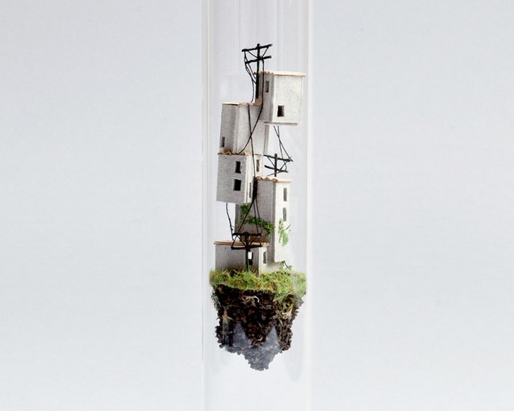 Archisearch AMAZING TINY WORLDS HOUSED IN TEST TUBES / BYROSA