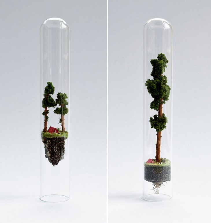 Archisearch AMAZING TINY WORLDS HOUSED IN TEST TUBES / BYROSA