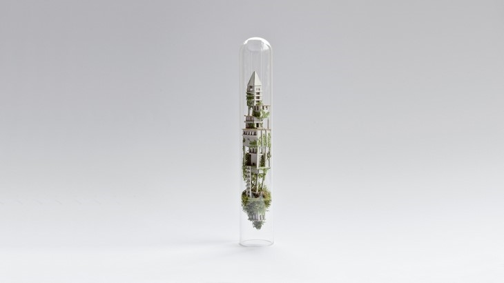 Archisearch AMAZING TINY WORLDS HOUSED IN TEST TUBES / BYROSA