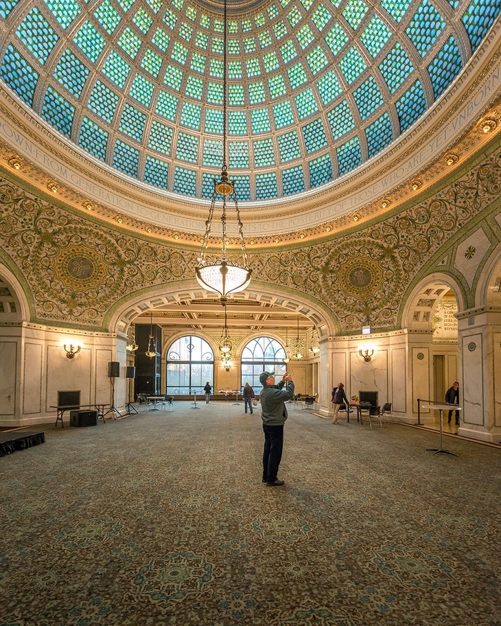 Archisearch - Interior view, Chicago Cultural Center (c) Pygmalion Karatzas