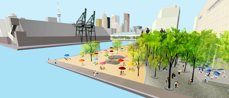 Archisearch - Sugar Beach by Claude Cormier+Associates_Bird`s Eye View_Catching the Idea