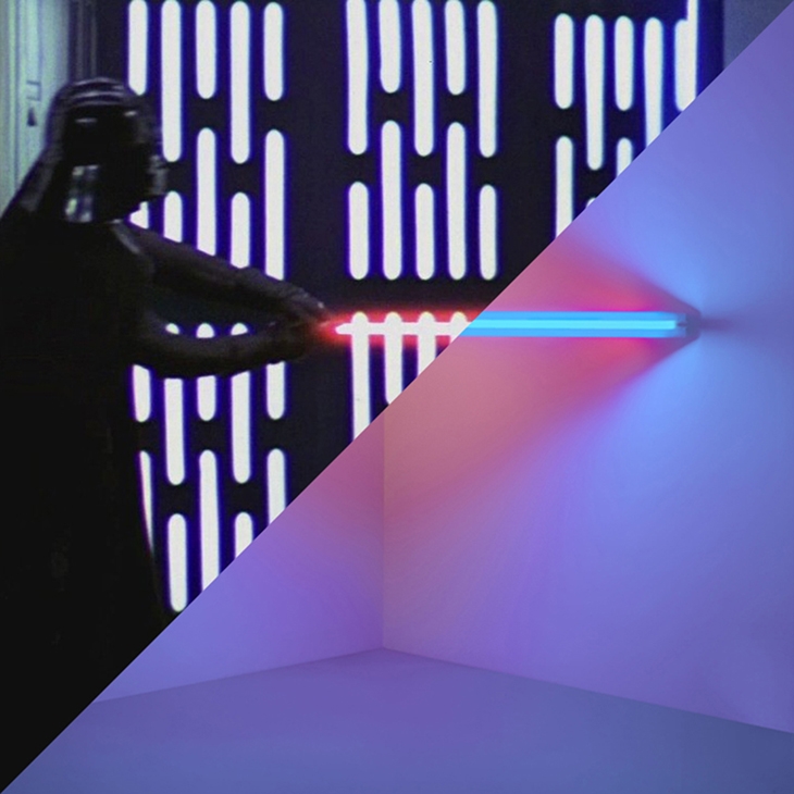 Archisearch - George Lucas, Star Wars: Episode IV. A new hope, 1977 VS Dan Flavin, Untitled (to Virginia Dwan), 1971