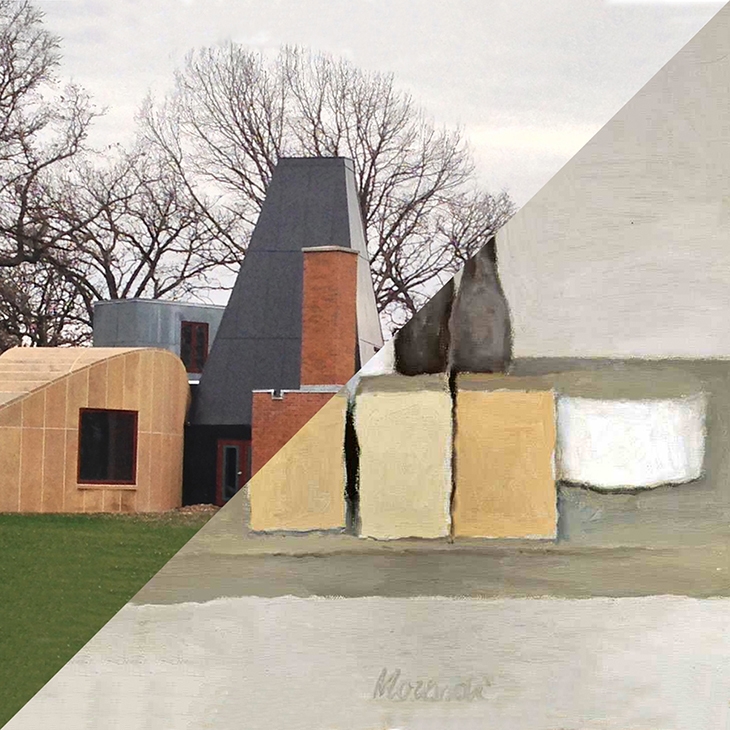 Archisearch - Frank Owen Gehry, Winton Guest House, Orono (USA), 1983-1987 VS Giorgio Morandi, Natura Morta, 1956