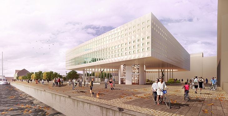 Archisearch - A NEW LIBRARY FOR COPENHAGEN / P. KALLITSI, I. MEGKOS, A. TSOUKAS