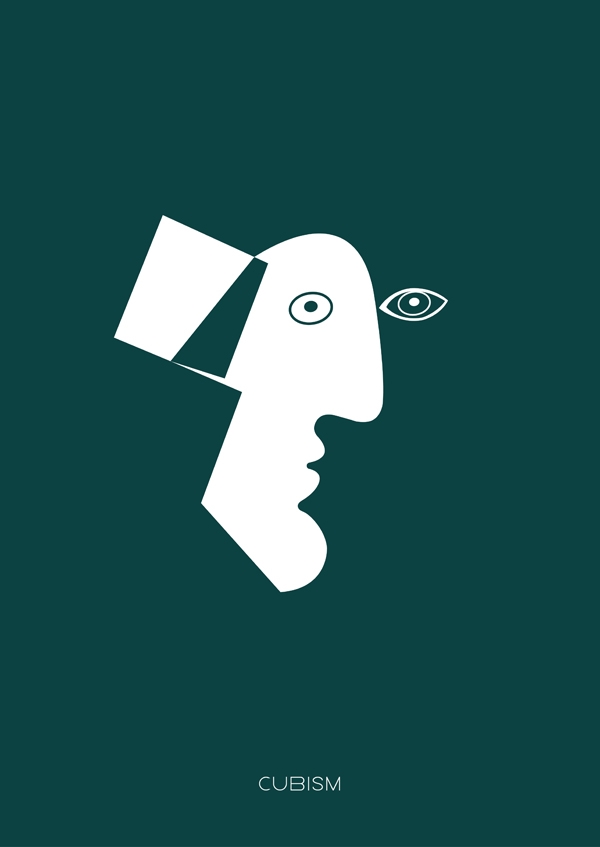 Archisearch - OUTMANE AMAHOU DESIGNS MINIMAL POSTERS OF ART MOVEMENTS