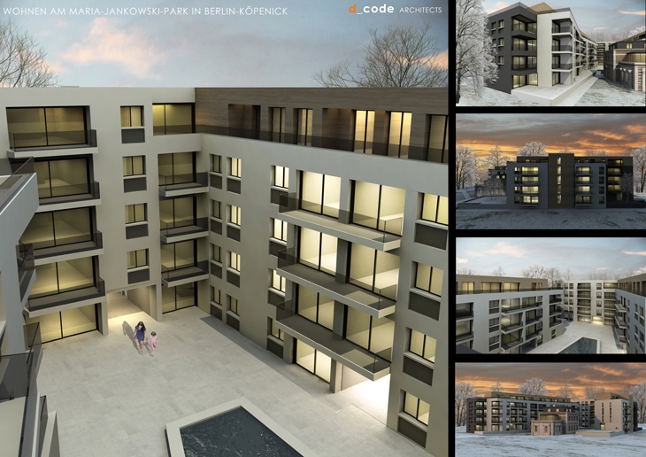 Archisearch GREEK ARCHITECTURE FIRM D-CODE WON THE 1st PRIZE IN INVITED COMPETITION FOR AN APARTMENT BUILDING IN GERMANY