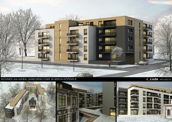 Archisearch GREEK ARCHITECTURE FIRM D-CODE WON THE 1st PRIZE IN INVITED COMPETITION FOR AN APARTMENT BUILDING IN GERMANY