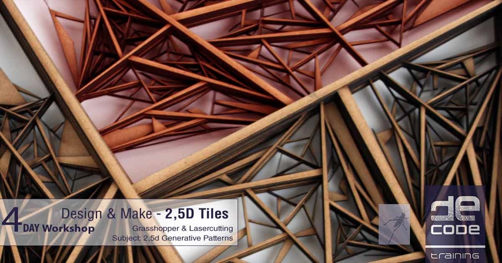 Archisearch 4-DAY WORKSHOP BY DECODE FAB LAB: DESIGN & MAKE 2,5D TILES (NEW DATES)