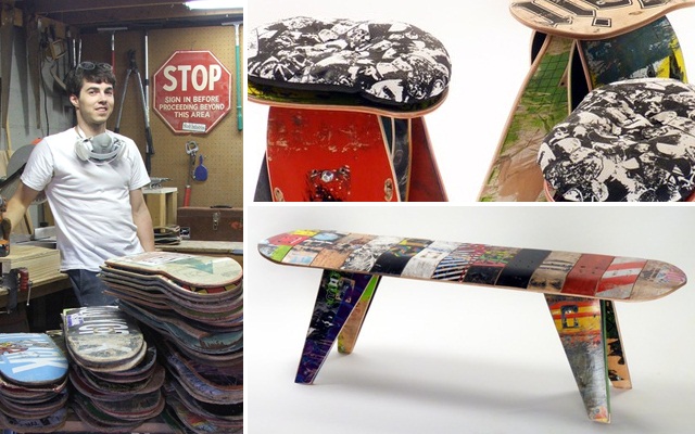 Archisearch - DECKSTOOL / ΕΠΙΠΛΑ ΑΠΟ ΠΑΛΙΑ SKATEBOARDS 