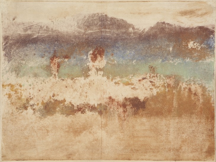 Archisearch - Edgar Degas (French, 1834–1917). Autumn Landscape (L’Estérel), 1890. Monotype in oil on paper. Plate: 11 7/8 x 15 5/8 in. (30.2 x 39.7 cm), sheet: 12 1/8 x 16 1/16 in. (30.8 x 40.8 cm). Norton Simon Museum, Pasadena, California. Museum Purchase, B. Gerald Cantor Fund.