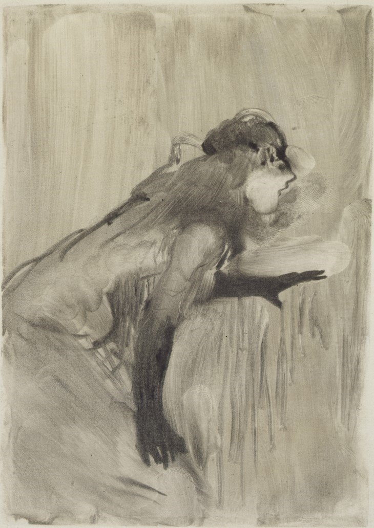Archisearch - Edgar Degas (French, 1834–1917). Café-Concert Singer (Chanteuse de café-concert), c. 1877. Monotype on paper mounted on board. Plate: 7 5/16 x 5 1/16 in. (18.5 x 12.8 cm), sheet: 9 1/4 x 7 1/16 in. (23.5 x 18 cm). Private collection.