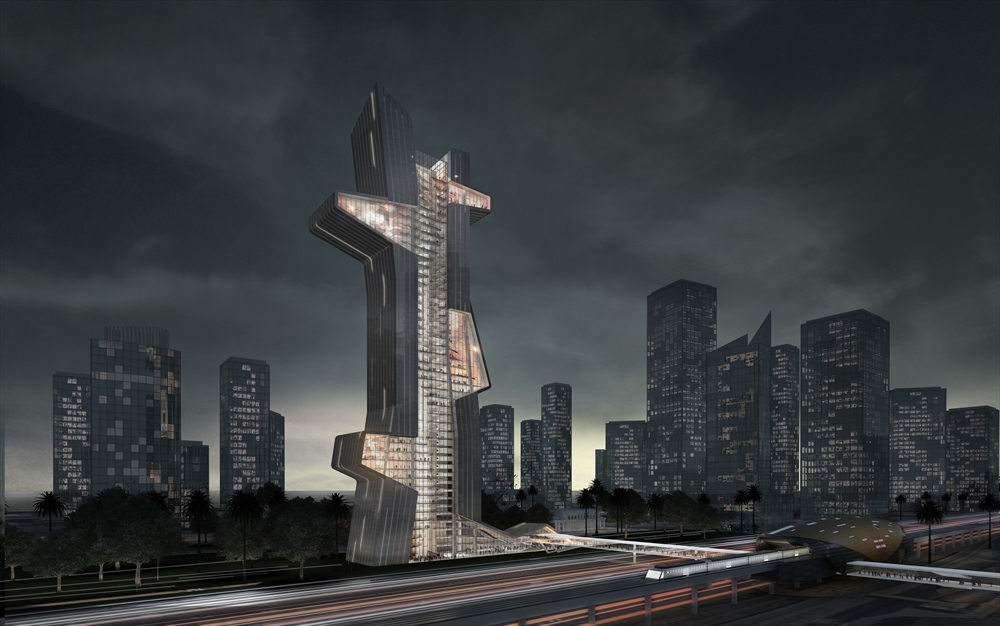 Archisearch - BLUETAPE BY EVAN SHIEH AND ALI CHEN FOR DUBAI ARCHITECTURE SCHOOL TOWER COMPETITION
