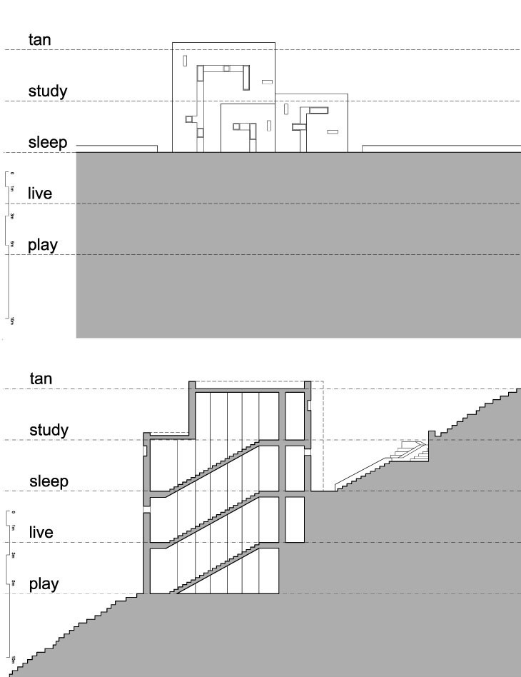 Archisearch - » Duetheke [Architheke XI]: Siamese Rural Turrette Residential Prototype Architectural Design: Aristotheke (Design Research)