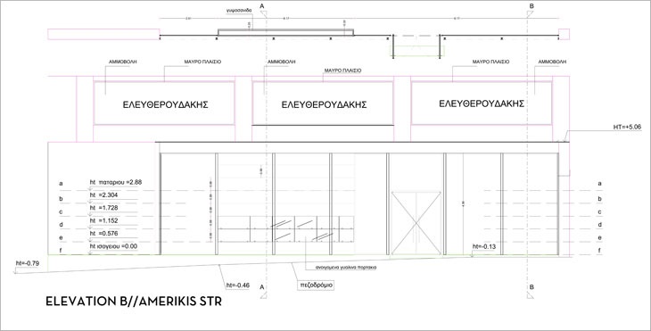 Archisearch - Eleftheroudakis | Elevation B, Amerikis Street