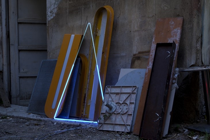 Archisearch NEON LIGHTING INSTRUMENTS BY FAYE TSAKALIDES PRESENTED AT THE OPENING OF STEELCASE SHOWROOM IN ATHENS