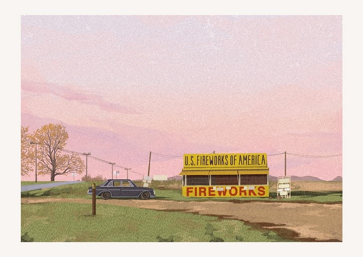 Archisearch - ``Bottle Rocket`` / Wes Anderson Postcards / Mark Dingo Francisco