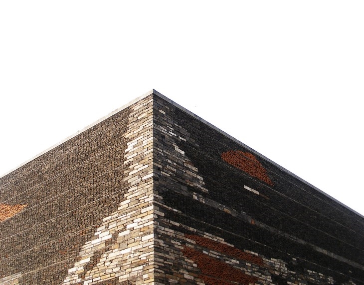 Archisearch - detail of the façade of the History Museum of Ningbo