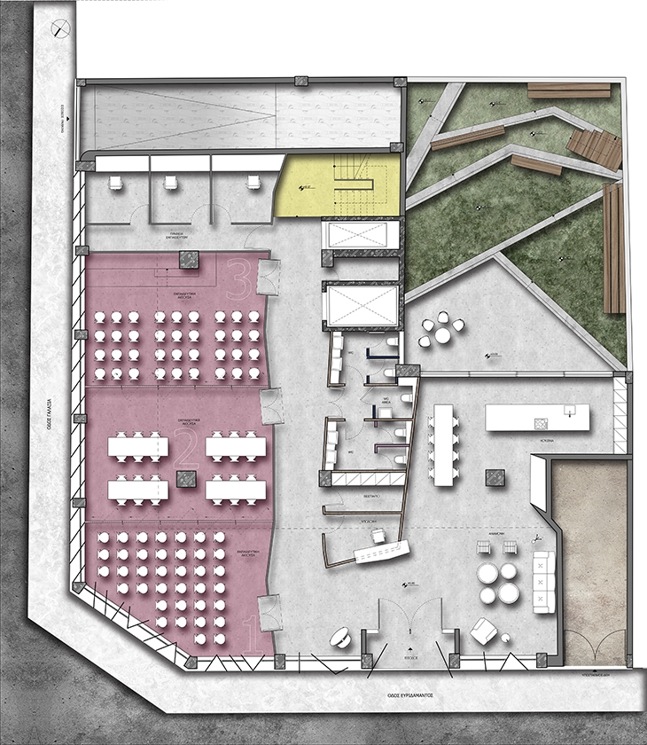 Archisearch - SGT Administrative Building Refurbisment / Space Lab Architecture / Ground Plan