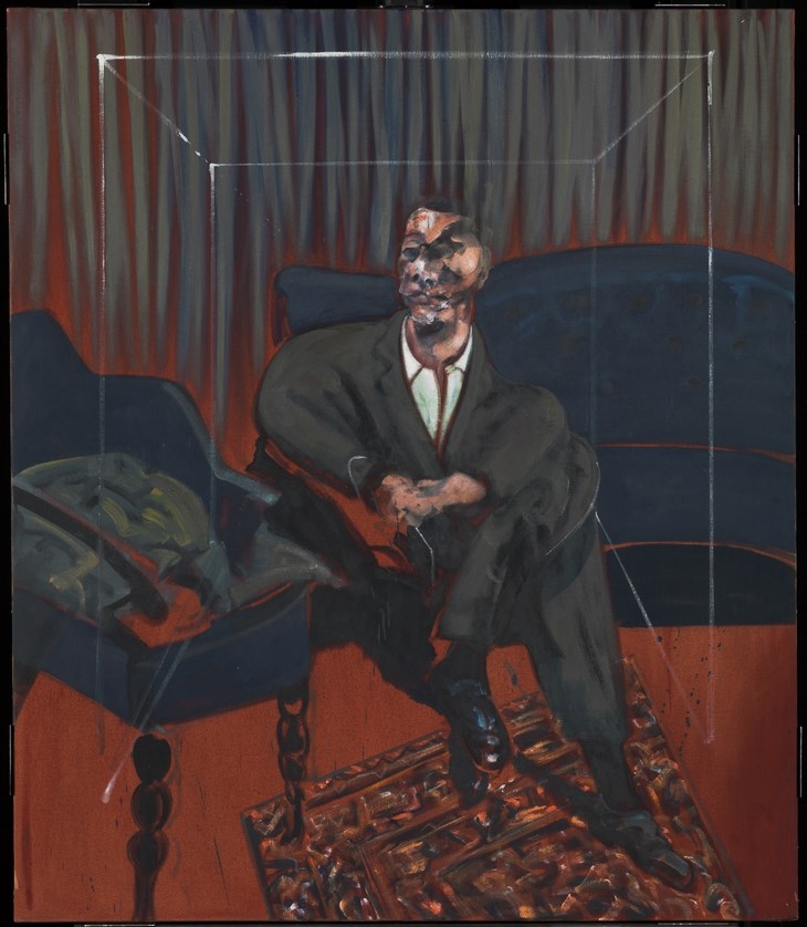 Archisearch - Francis Bacon, 1909-1992  Seated Figure 1961 Oil paint on canvas  1651 x 1422 mm   (c) Estate of Francis Bacon