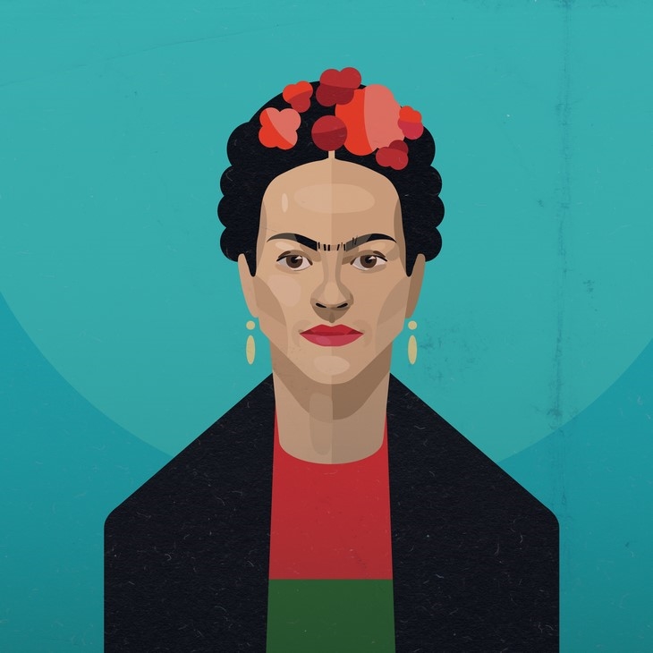 Archisearch - IRINA KRUGLOVA DESIGNS VECTOR PORTRAITS OF FAMOUS ARTISTS