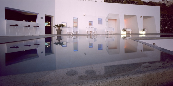 Archisearch - Divercity+mplusm architects | view over pool to restaurant | photo (c) Erieta Attali 