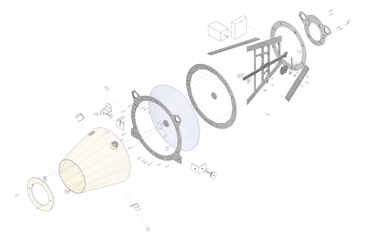 Archisearch - Exploded drawing for manufactured parts  