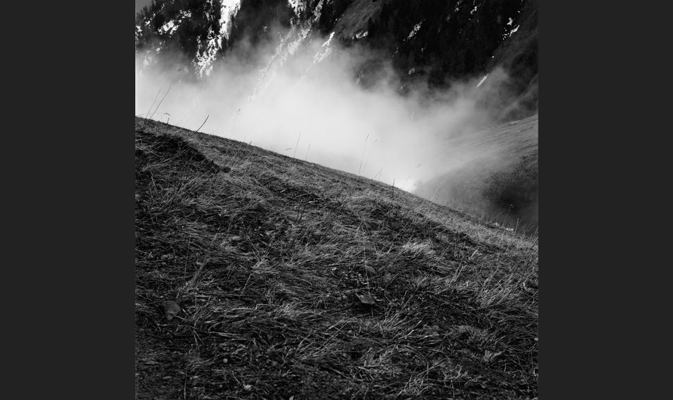 Archisearch - `Paysages 04`, year: 2004 material: digital b/w silver gelatin print, diasec on dibond / measurements: W 100 x H 100 cm / (W 39.4 x H 39.4 inches), edition: 5 + 2 A.P. / literature: Composing Space, The Photographs of Helene Binet, (Limited Edition), Phaidon, 2012, p. 148 / (c) Helene Binet, courtesy ammann//gallery, Cologne