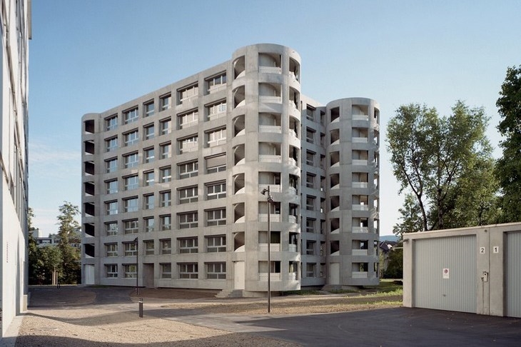 Archisearch - EIGHT-STOREY CONCRETE RESIDENTIAL BUILDING IN ZELLWEGER PARK, SWITZERLAND BY HERZOG & DE MEURON
