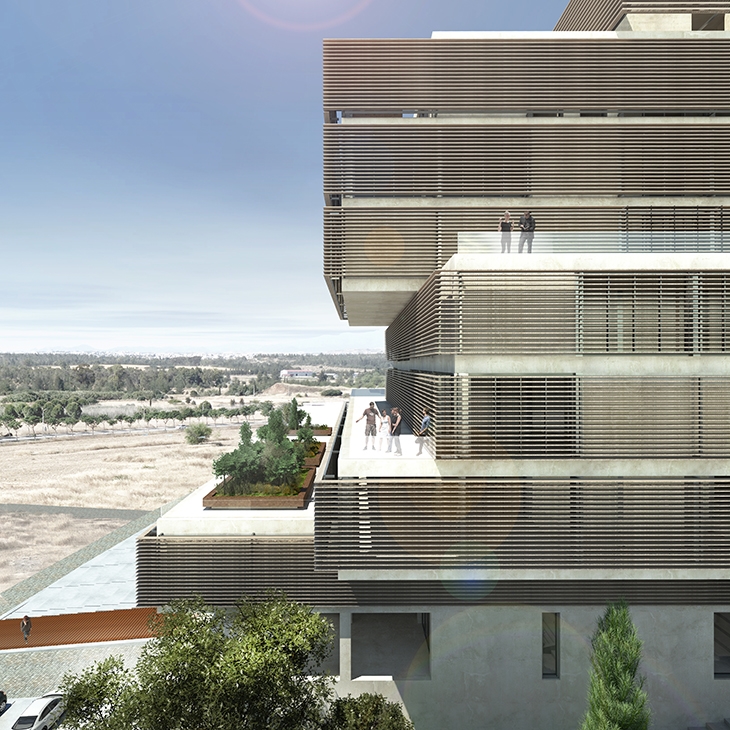 Archisearch - MICROMEGA ARCHITECTS, E. MITAKOU & V. IEREIDIS PROPOSE HIDDEN GARDENS FOR THE MED. SCHOOL IN THE UNIVERSITY OF CYPRUS