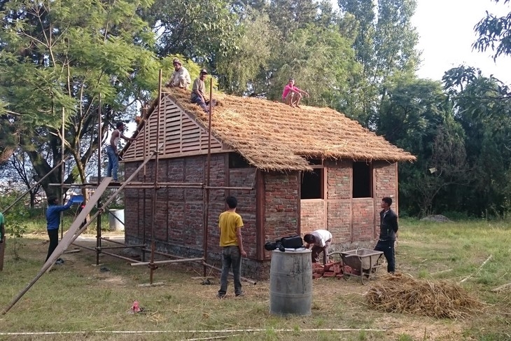 Archisearch - Housing for 2015 Nepal earthquake victims by architect Shigeru (c) Shigeru Ban, Voluntary Architects` Network