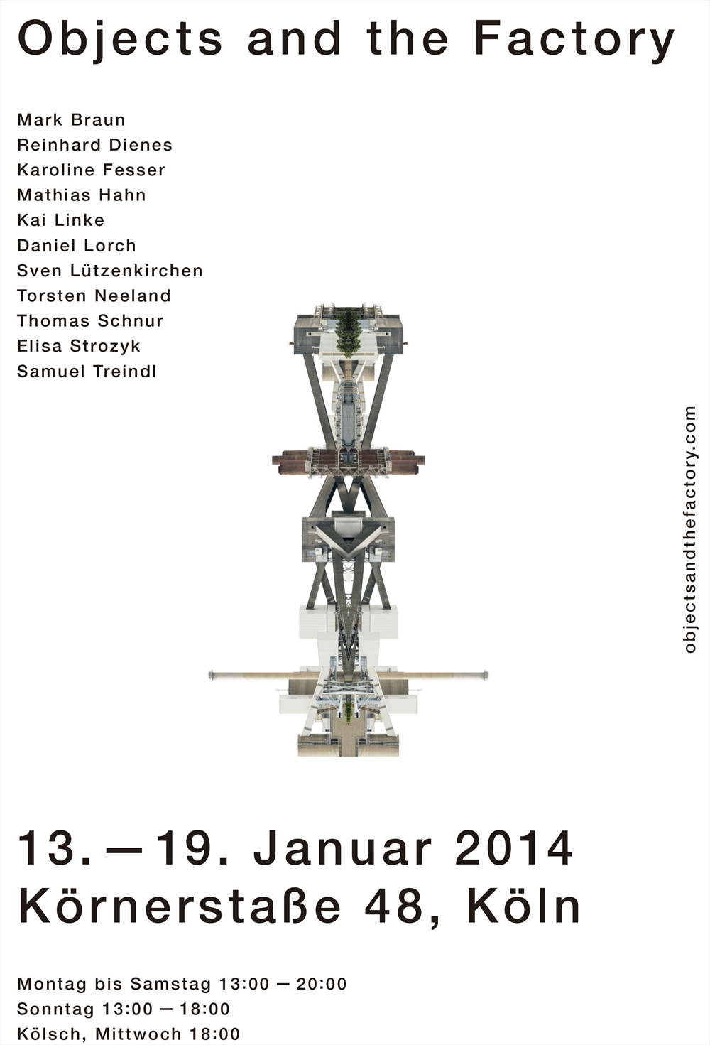 Archisearch 'OBJECTS AND THE FACTORY' 2014 EXHIBITION IN KÖLN
