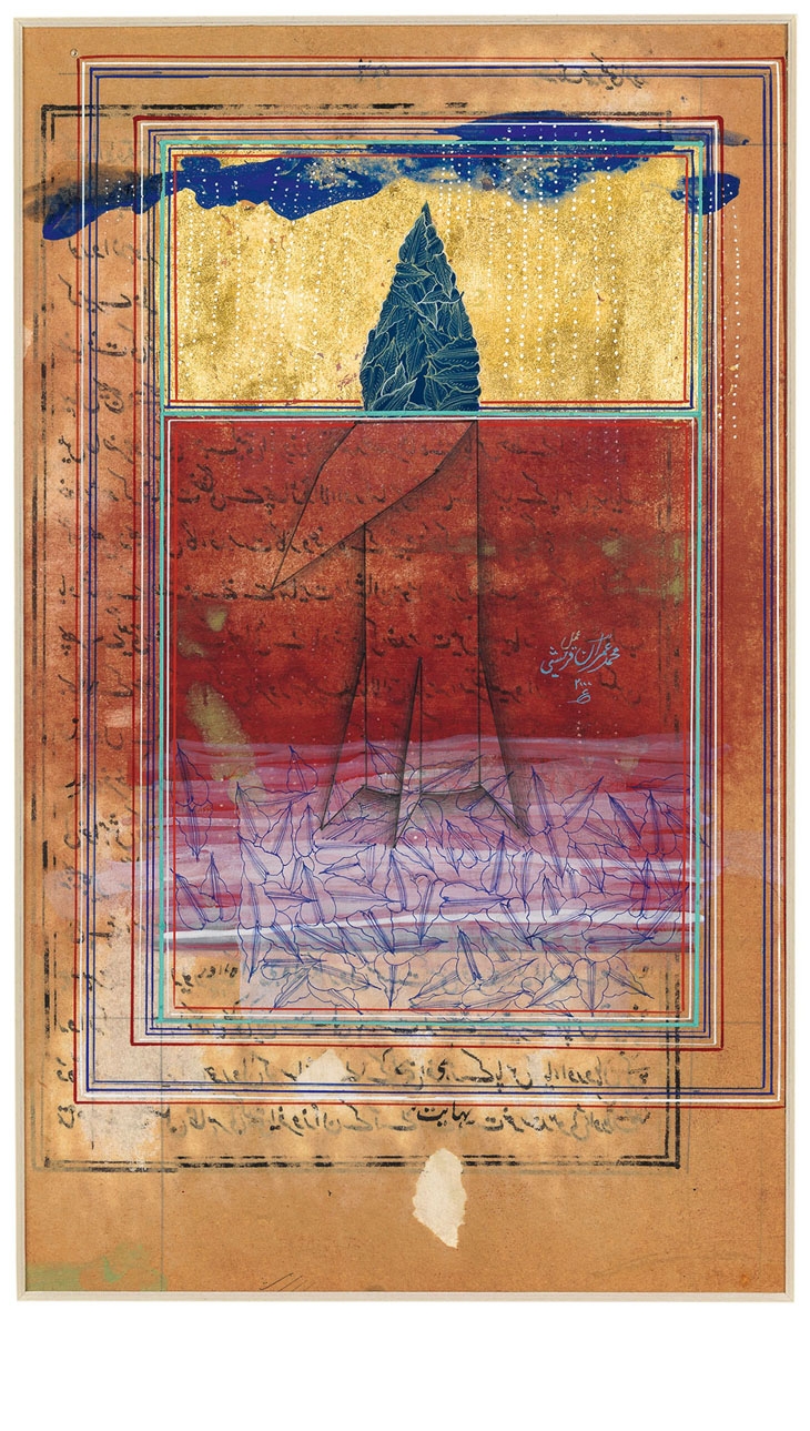 Archisearch - Imran Qureshi Kagaz Kay Sanam, 2000. Private collection, London