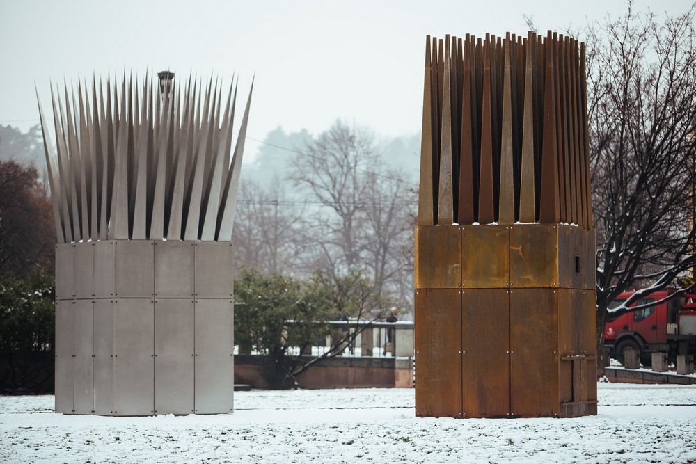 Archisearch JOHN HEJDUK'S STRUCTURE PERMANENTLY INSTALLED IN PUBLIC SPACE FOR THE FIRST TIME EVER IN PRAGUE