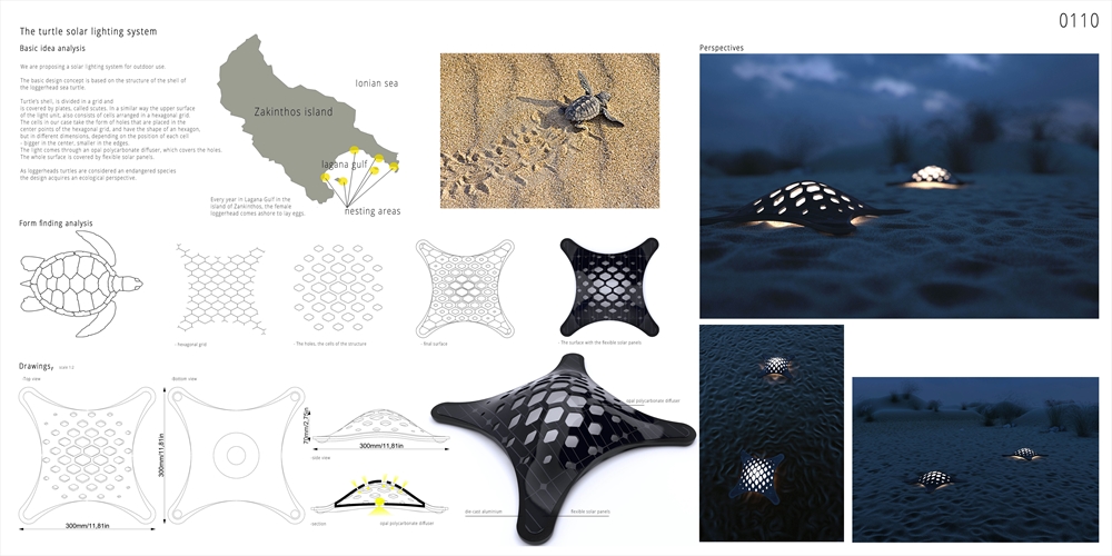Archisearch KONSTANTINOS KALLIPOLITIS PROPOSES A SOLAR LIGHTING SYSTEM INSPIRED BY THE SEA TURTLES