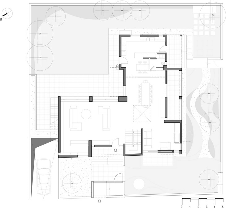Archisearch - Ground floor plan / Residence in Kifissia / A2 Architects