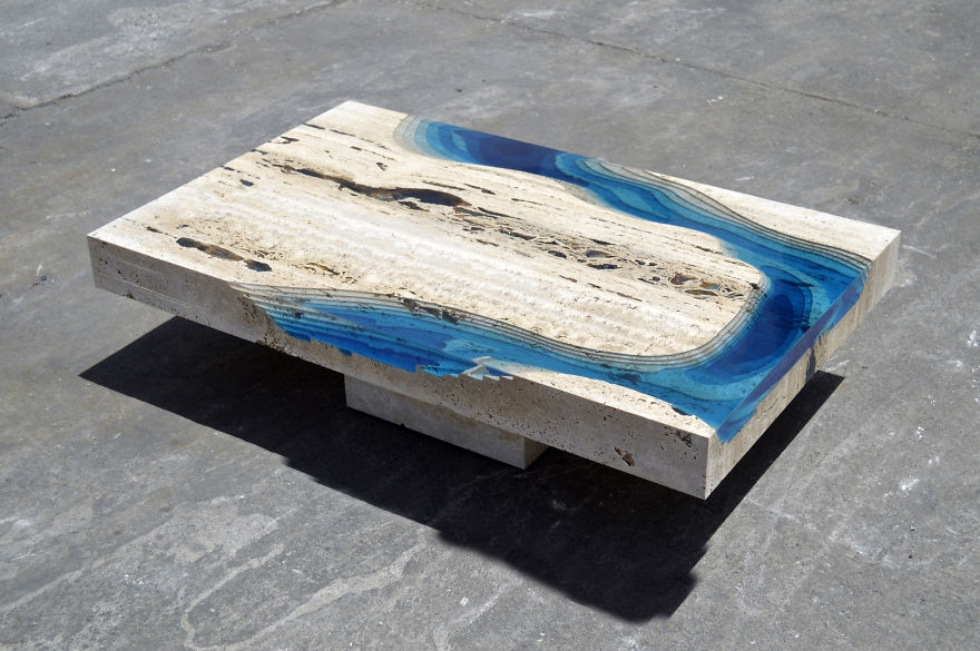 Archisearch - Lagoon Table designed by Alexandre Chapelin  / “LA TABLE”