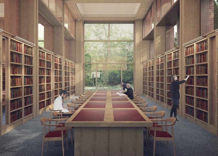 Archisearch 1st ADDITION TO LONDON'S HISTORIC LAMBETH PALACE SINCE 19th CENTURY WILL HOUSE A MASSIVE COLLECTION OF BOOKS / WRIGHT & WRIGHT 
