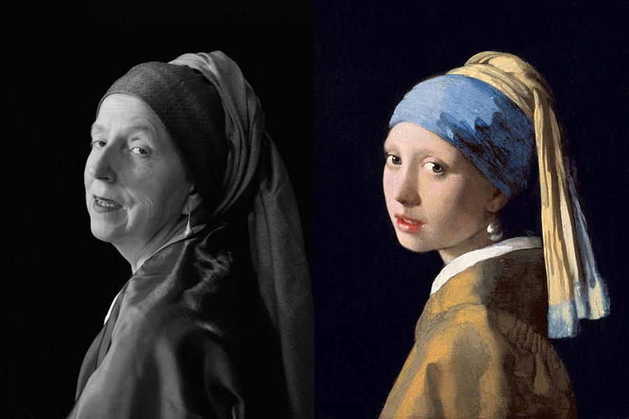 Archisearch - PHOTOGRAPHER LAURA HOFSTADTER REPRODUCES GREAT ARTWORKS BY USING HERSELF AS A MODEL 