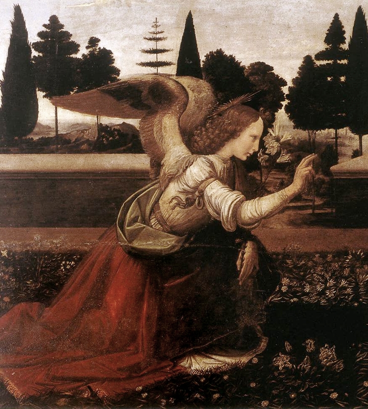 Archisearch - Cyclatheke Concept: Leonardo da Vinci, Annunciation, 1472-5, Galleria Degli Uffici 