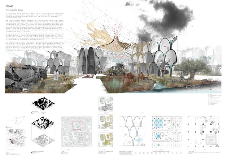 Archisearch - Honorable Mention: Therapeutic Decay / Hancheng Chen, Hsing-O Chiang; Taiwan