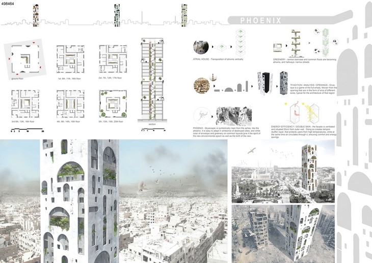 Archisearch - Honorable Mention: Phoenix / Petar Tomas, Tijana Perović, Jelica Babić; Montenegro