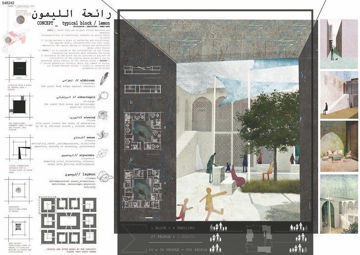 Archisearch - Honorable Mention: Typical Block/Lemon / Gordana Vujovic , Elzana Husovic, Nina Culafic; Montenegro