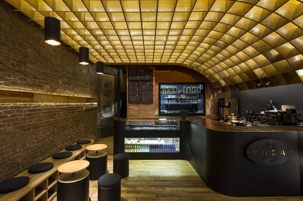 Archisearch - ELEFTHERIOS AMBATZIS DESIGNS MAZA ESPRESSO BAR IN MANHATTAN, NY